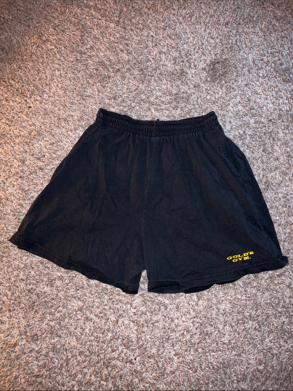 Gold's Gym Men's Black Athletic Shorts with Elastic Waist